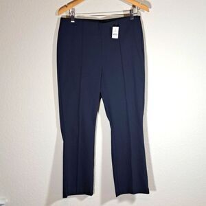 LOFT Women’s Pants NWT Black Size 10 Elastic High Waist Curvy Side Zipper Cotton